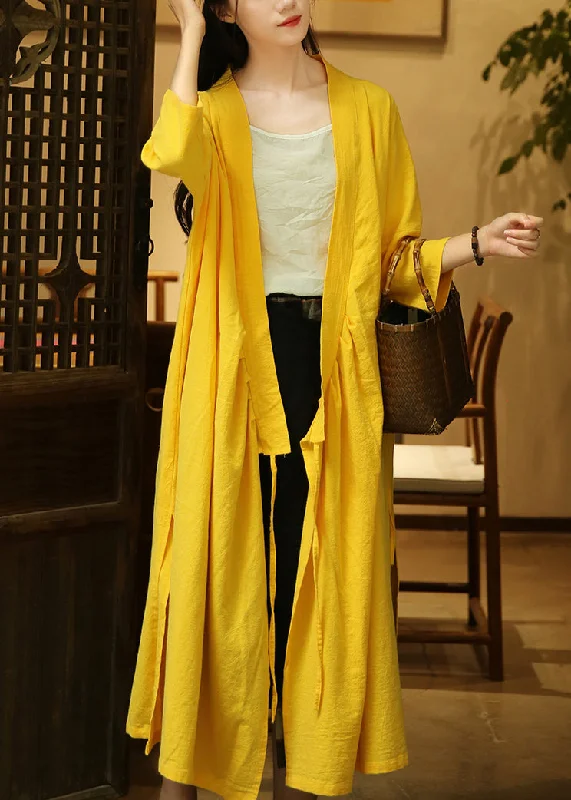 Women's waterproof parka coats with multiple pockets for practicalityYellow Wrinkled Patchwork Cotton Coats V Neck Bracelet Sleeve Women's waterproof parka coats with multiple pockets for practicalityYellow Wrinkled Patchwork Cotton Coats V Neck Bracelet Sleeve