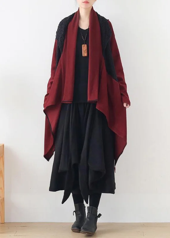 Women's reversible down coats with two - tone designs for versatile styling20 autumn and winter new style literary retro fan loose irregular windbreaker jacket Women's reversible down coats with two - tone designs for versatile styling20 autumn and winter new style literary retro fan loose irregular windbreaker jacket