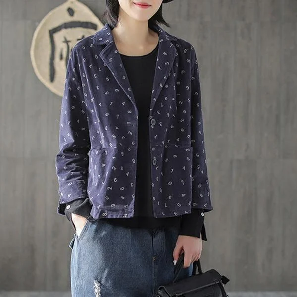 Belted women's cashmere coats in soft pastels for a luxurious feel2020 New Vintage Turn-down Collar Corduroy Original Women Print Coats Belted women's cashmere coats in soft pastels for a luxurious feel2020 New Vintage Turn-down Collar Corduroy Original Women Print Coats
