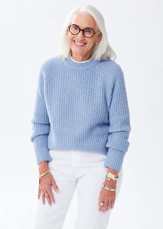 V - Neck Women's Ribbed Wool Sweaters for FallThe Alpaca Sweater