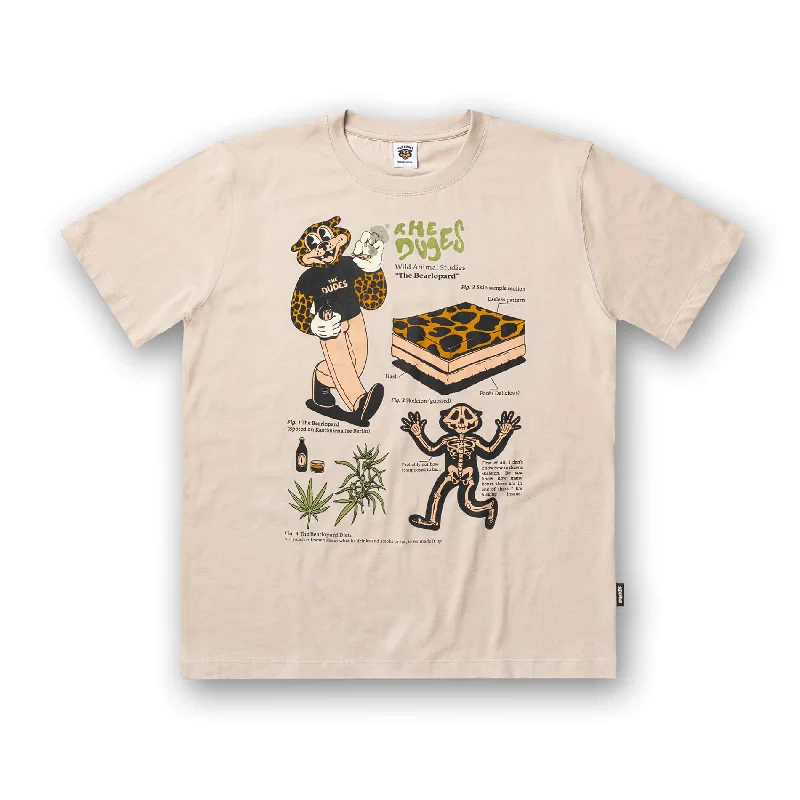 Distressed Women T Shirt with a Laid - Back AestheticBearlopard