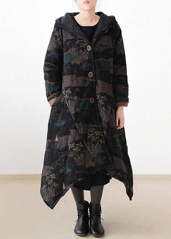 Plus size women's wool blend coats for a warm and stylish winterBlack Button Warm Thick Hooded Long Parka Coats Winter Plus size women's wool blend coats for a warm and stylish winterBlack Button Warm Thick Hooded Long Parka Coats Winter