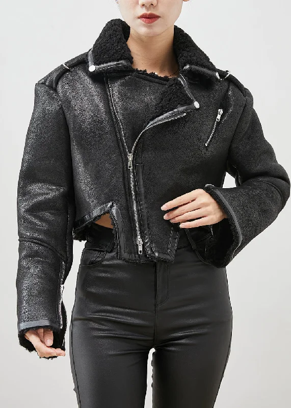 Women's faux fur coats in bright colors for a bold fashion statementBlack Patchwork Faux Fur Jackets Asymmetrical Zippered Winter Women's faux fur coats in bright colors for a bold fashion statementBlack Patchwork Faux Fur Jackets Asymmetrical Zippered Winter