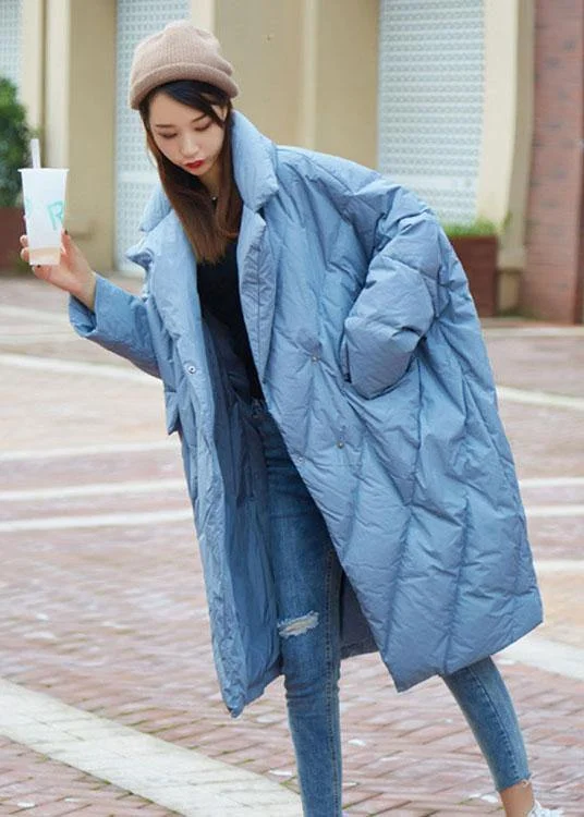 Plus size women's wool blend coats for a warm and stylish winterBoho Blue Peter Pan Collar Button Casual Winter Duck Down Down Coats Plus size women's wool blend coats for a warm and stylish winterBoho Blue Peter Pan Collar Button Casual Winter Duck Down Down Coats