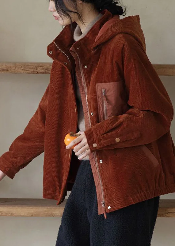 Quilted down women's coats with removable hoods for outdoor activitiesBoho Brown Oversized Patchwork Warm Fleece Corduroy Jackets Winter Quilted down women's coats with removable hoods for outdoor activitiesBoho Brown Oversized Patchwork Warm Fleece Corduroy Jackets Winter