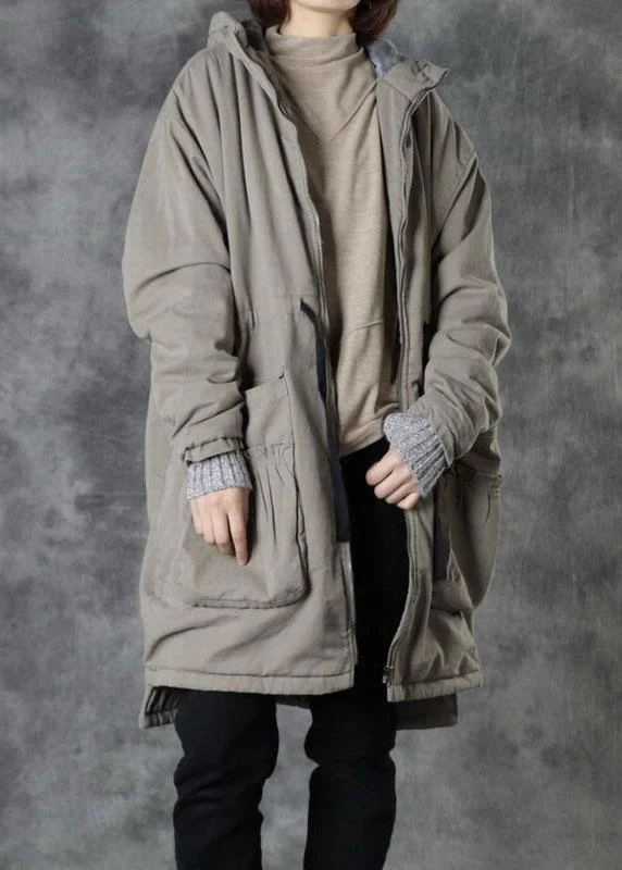 Long women's mac coats in a lightweight fabric for spring showersBoho Light Green Hooded Pockets Winter Tie Waist Cotton Puffer Jacket Long Sleeve Long women's mac coats in a lightweight fabric for spring showersBoho Light Green Hooded Pockets Winter Tie Waist Cotton Puffer Jacket Long Sleeve