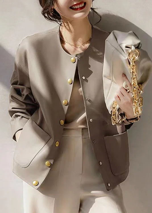 Oversized women's wool coats in a monochromatic look for a trendy outfitBoutique Grey O Neck Pockets Patchwork Sheepskin Coats Fall Oversized women's wool coats in a monochromatic look for a trendy outfitBoutique Grey O Neck Pockets Patchwork Sheepskin Coats Fall