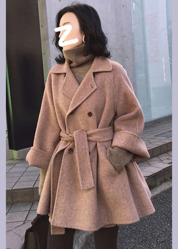Hooded women's puffer coats in neon colors for high - visibility sportsBoutique Pink Peter Pan Collar Sashes Bouble Breast Thick Woolen Coats Winter Hooded women's puffer coats in neon colors for high - visibility sportsBoutique Pink Peter Pan Collar Sashes Bouble Breast Thick Woolen Coats Winter