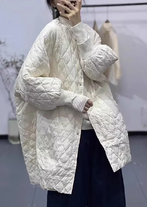 Women's faux fur coats in bright colors for a bold fashion statementBoutique White Pockets Patchwork Fine Cotton Filled Coat Winter Women's faux fur coats in bright colors for a bold fashion statementBoutique White Pockets Patchwork Fine Cotton Filled Coat Winter