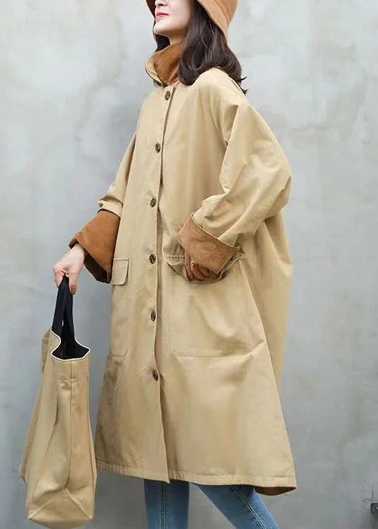 Checkered women's wool coats in a classic pattern for a timeless styleBrown Pockets Patchwork Corduroy Coat Peter Pan Collar Long Sleeve Checkered women's wool coats in a classic pattern for a timeless styleBrown Pockets Patchwork Corduroy Coat Peter Pan Collar Long Sleeve