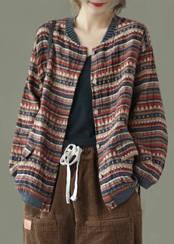 Petite women's wool blend coats with a tailored fit for a flattering silhouetteCasual Coffee Striped Pockets Patchwork Cotton Coat Fall Petite women's wool blend coats with a tailored fit for a flattering silhouetteCasual Coffee Striped Pockets Patchwork Cotton Coat Fall