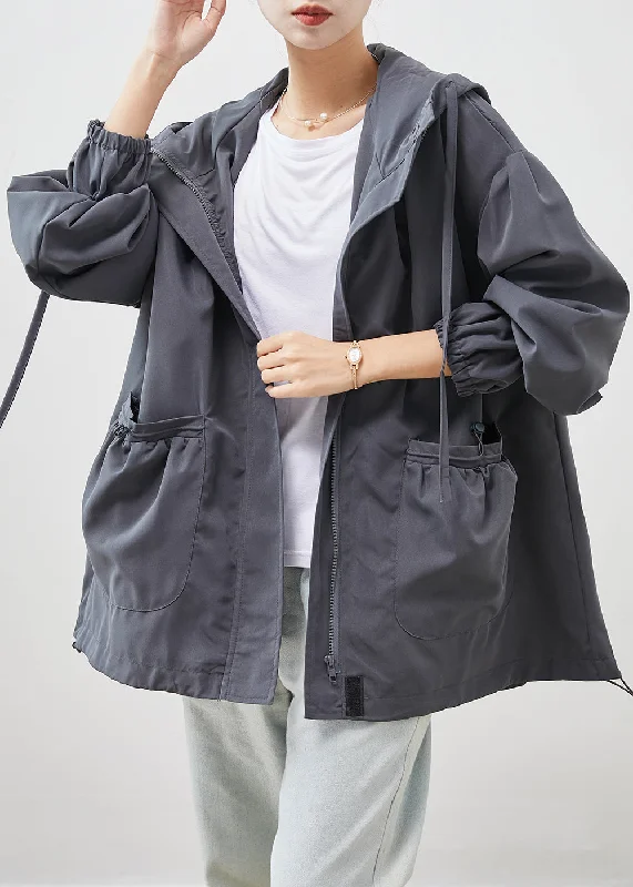 Belted women's cashmere coats in soft pastels for a luxurious feelCasual Grey Hooded Pockets Cotton Jackets Spring Belted women's cashmere coats in soft pastels for a luxurious feelCasual Grey Hooded Pockets Cotton Jackets Spring