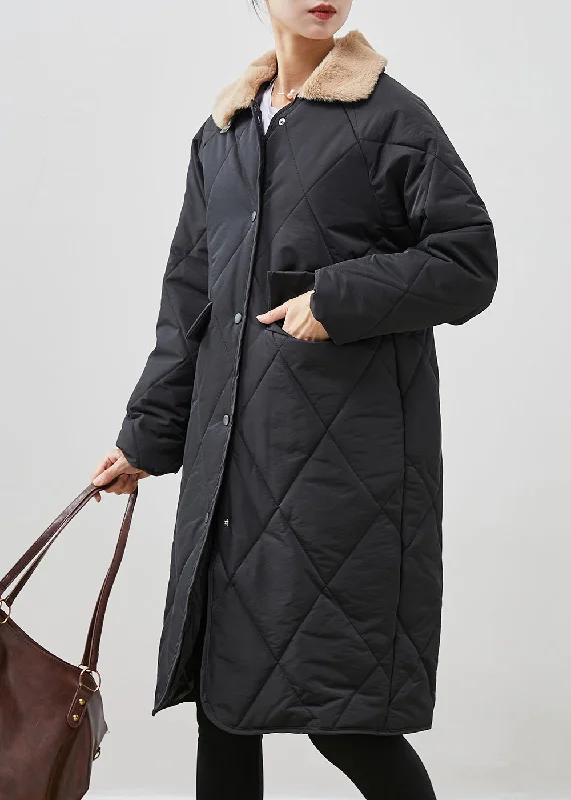 Checkered women's wool coats in a classic pattern for a timeless styleClassy Black Peter Pan Collar Pockets Duck Down Puffers Jackets Winter Checkered women's wool coats in a classic pattern for a timeless styleClassy Black Peter Pan Collar Pockets Duck Down Puffers Jackets Winter