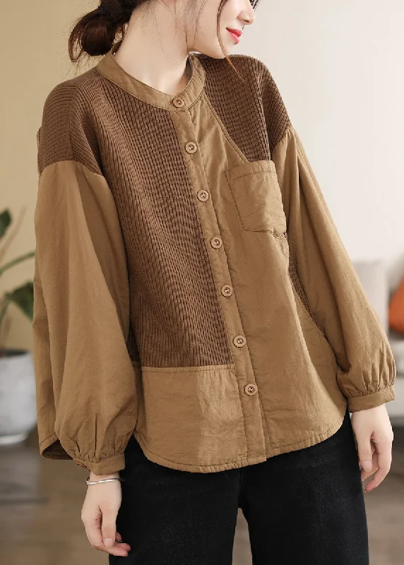 Petite women's wool blend coats with a tailored fit for a flattering silhouetteClassy Coffee O-Neck Patchwork Pockets Fine Cotton Filled Parka Jacket Winter Petite women's wool blend coats with a tailored fit for a flattering silhouetteClassy Coffee O-Neck Patchwork Pockets Fine Cotton Filled Parka Jacket Winter