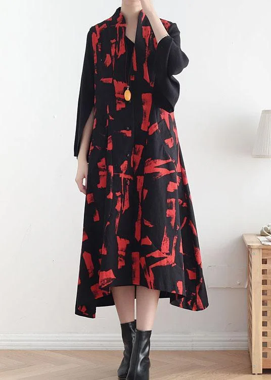 Long women's mac coats in a lightweight fabric for spring showersClassy Mulberry Print Peter Pan Collar Button Waistcoat Long Dress Fall Cotton Dress Long women's mac coats in a lightweight fabric for spring showersClassy Mulberry Print Peter Pan Collar Button Waistcoat Long Dress Fall Cotton Dress