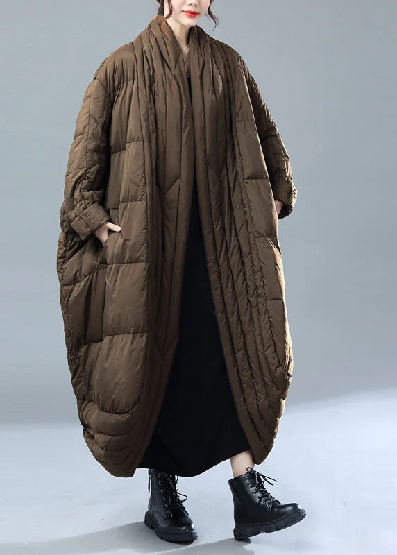 Women's waterproof parka coats with multiple pockets for practicalityCoffee Warm Duck Down Women Witner Coats Side Open Women's waterproof parka coats with multiple pockets for practicalityCoffee Warm Duck Down Women Witner Coats Side Open