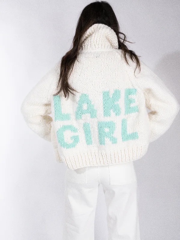 Cropped Women's Angora Blend Sweaters for a Trendy LookClassic Lake Girl Cardi