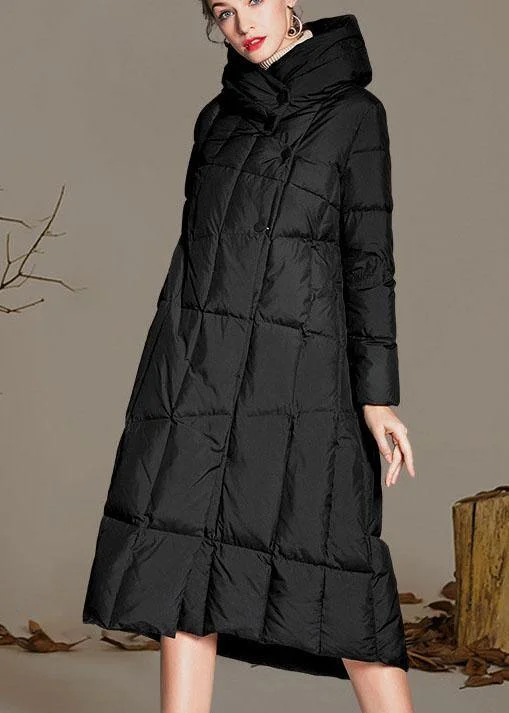 Women's longline double - breasted camel coats for a sophisticated lookDIY Black Turtleneck Button asymmetrical fashion Winter Duck Down down coat Women's longline double - breasted camel coats for a sophisticated lookDIY Black Turtleneck Button asymmetrical fashion Winter Duck Down down coat