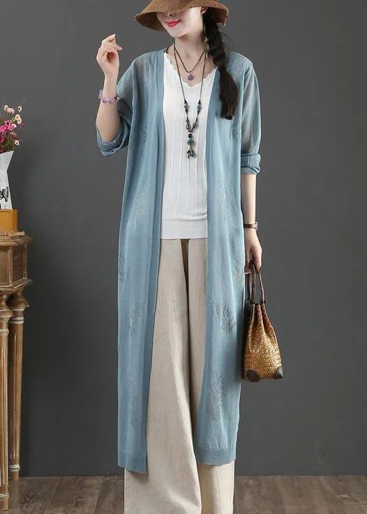 Belted women's cashmere coats in soft pastels for a luxurious feelDIY Jacquard Summer Long Loose Coat Belted women's cashmere coats in soft pastels for a luxurious feelDIY Jacquard Summer Long Loose Coat