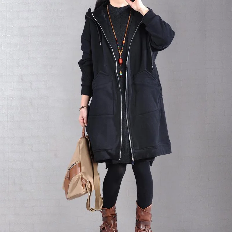 Women's reversible down coats with two - tone designs for versatile stylingElegant black zippered coat casual snow jackets two pockets drawstring hooded coats Women's reversible down coats with two - tone designs for versatile stylingElegant black zippered coat casual snow jackets two pockets drawstring hooded coats