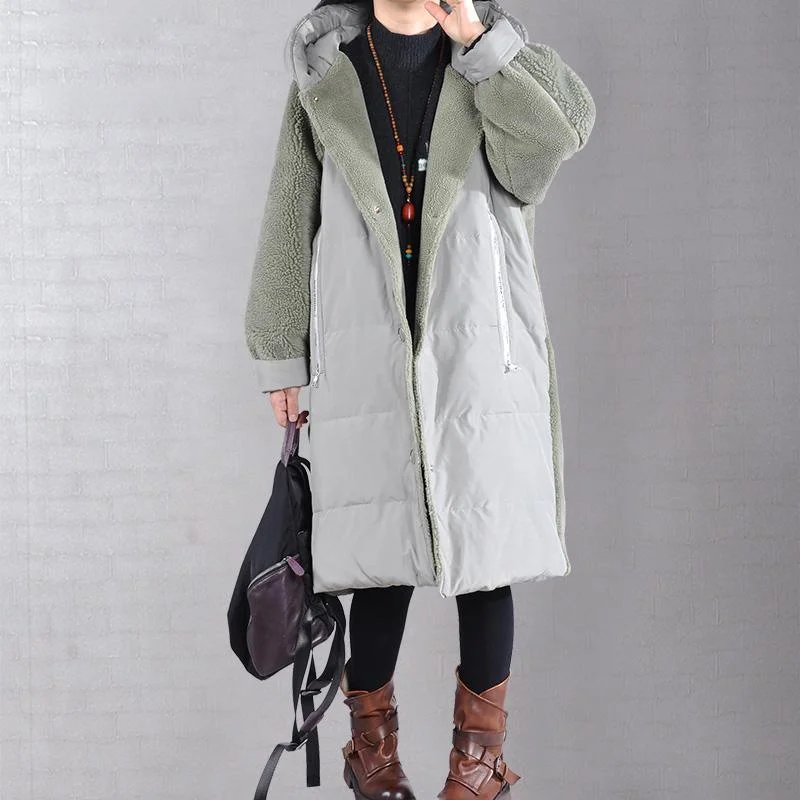Hooded women's puffer coats in neon colors for high - visibility sportsElegant green coats Loose fitting down jacket winter hooded winter coats Hooded women's puffer coats in neon colors for high - visibility sportsElegant green coats Loose fitting down jacket winter hooded winter coats