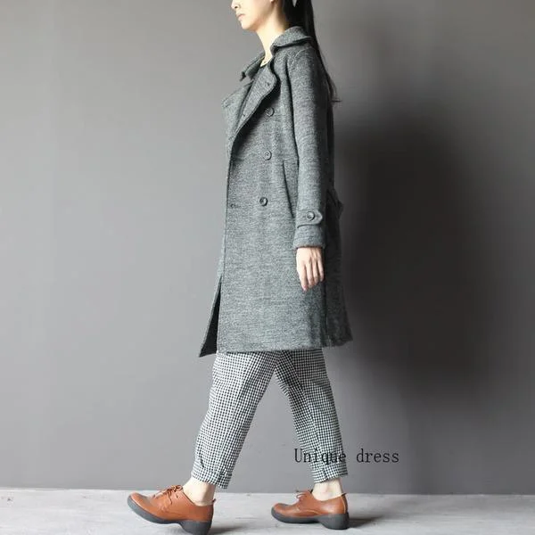 Hooded women's puffer coats in neon colors for high - visibility sportsGrey women woolen coat spring cardigan Hooded women's puffer coats in neon colors for high - visibility sportsGrey women woolen coat spring cardigan