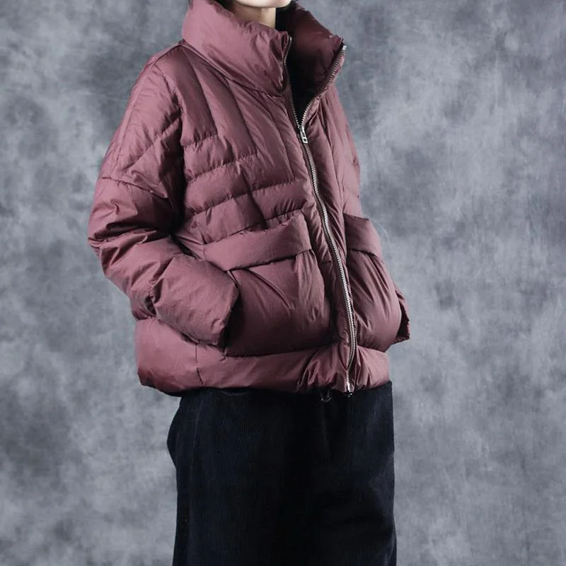 Women's faux fur coats in bright colors for a bold fashion statementHandmade Mulberry zippered Pockets Winter Duck Down Down Jackets Long sleeve Women's faux fur coats in bright colors for a bold fashion statementHandmade Mulberry zippered Pockets Winter Duck Down Down Jackets Long sleeve