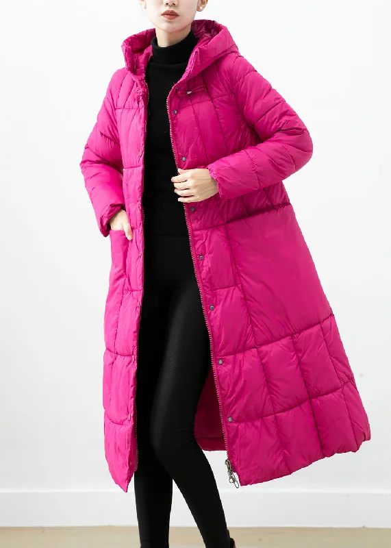 Women's long - sleeve wool coats in a houndstooth pattern for a classic charmItalian Rose Hooded Pockets Fine Cotton Filled Puffer Jacket Winter Women's long - sleeve wool coats in a houndstooth pattern for a classic charmItalian Rose Hooded Pockets Fine Cotton Filled Puffer Jacket Winter