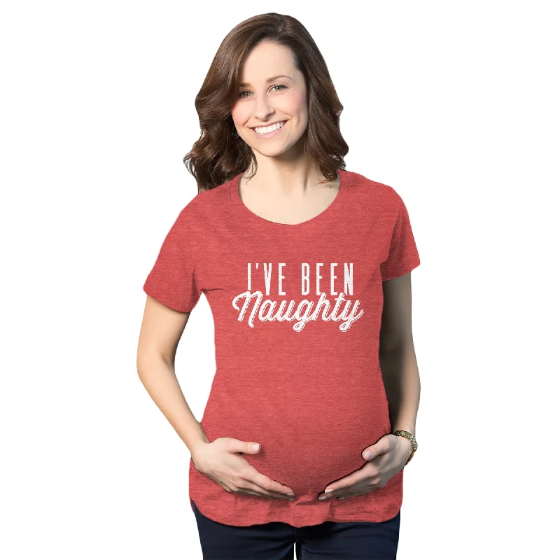 Moisture - Wicking Women T Shirt for Active LifestylesI've Been Naughty Maternity T Shirt Moisture - Wicking Women T Shirt for Active LifestylesI've Been Naughty Maternity T Shirt