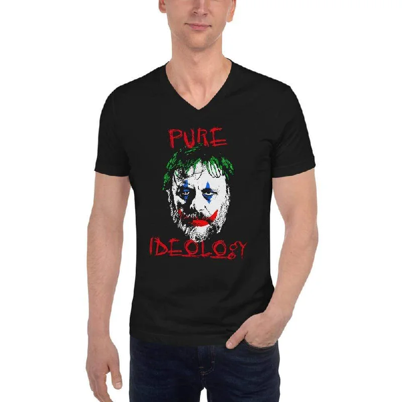 Puff Sleeve Women T Shirt for a Fashion - Forward LookJoker Philosophers - Zizek: Pure Ideology - Unisex V-Neck T-Shirt Puff Sleeve Women T Shirt for a Fashion - Forward LookJoker Philosophers - Zizek: Pure Ideology - Unisex V-Neck T-Shirt