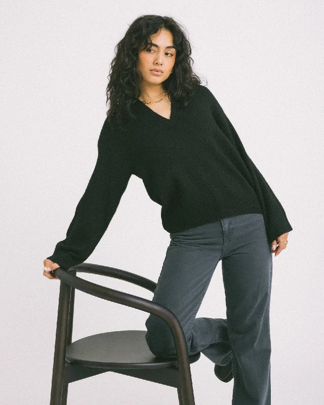 Plus Size Women's Sequined Sweaters for Special OccasionsAriella Polo Neck Knit Black Plus Size Women's Sequined Sweaters for Special OccasionsAriella Polo Neck Knit Black