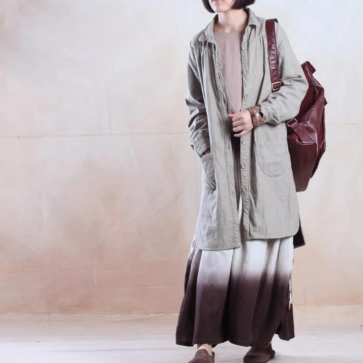 Women's faux fur coats in bright colors for a bold fashion statementKhaki women spring cardigan long cotton coat Women's faux fur coats in bright colors for a bold fashion statementKhaki women spring cardigan long cotton coat