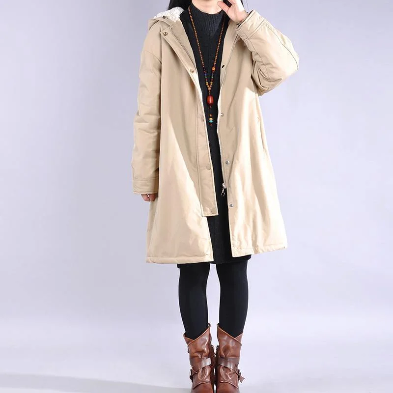 Petite women's wool blend coats with a tailored fit for a flattering silhouetteLuxury beige overcoat casual winter jacket hooded zippered outwear Petite women's wool blend coats with a tailored fit for a flattering silhouetteLuxury beige overcoat casual winter jacket hooded zippered outwear