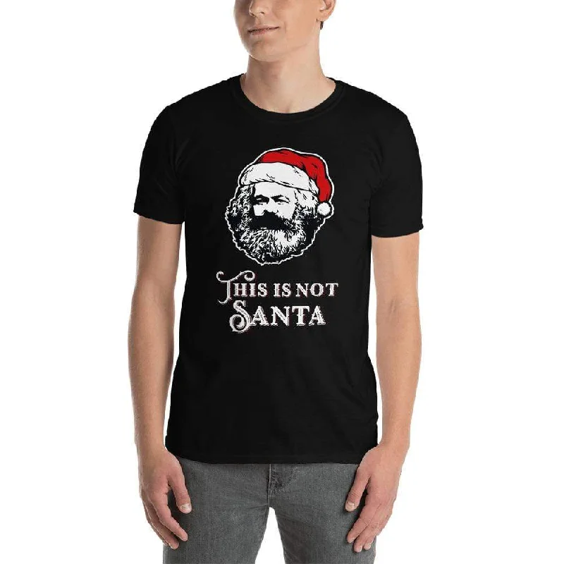 Embroidered Women T Shirt with Intricate DetailsMarx - This Is Not Santa - Premium T-Shirt Embroidered Women T Shirt with Intricate DetailsMarx - This Is Not Santa - Premium T-Shirt