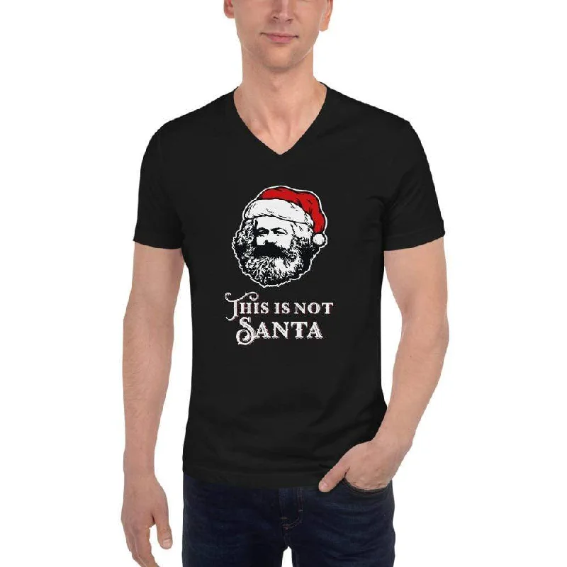 Plus Size Women T Shirt for a Comfortable and Flattering FitMarx - This Is Not Santa - Unisex V-Neck T-Shirt