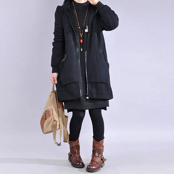 Hooded women's puffer coats in neon colors for high - visibility sportsModern black Fine Coats Women Wardrobes hooded zippered outwear Hooded women's puffer coats in neon colors for high - visibility sportsModern black Fine Coats Women Wardrobes hooded zippered outwear