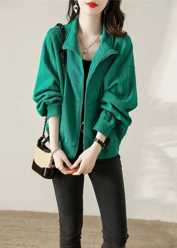 Quilted down women's coats with removable hoods for outdoor activitiesModern Green Oversized Pockets Cotton Jacket Fall Quilted down women's coats with removable hoods for outdoor activitiesModern Green Oversized Pockets Cotton Jacket Fall