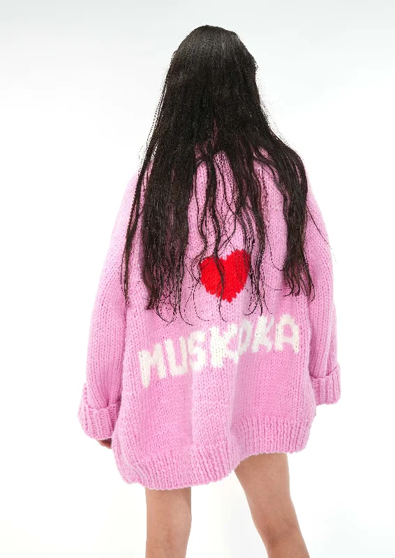 Plus Size Women's Ruffled Hem Sweaters in Floral PrintsLong Muskoka Jacket