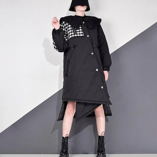 Women's faux fur coats in bright colors for a bold fashion statementNew Asymmetrical Long Lantren Sleeve Single Breasted Coat Women's faux fur coats in bright colors for a bold fashion statementNew Asymmetrical Long Lantren Sleeve Single Breasted Coat