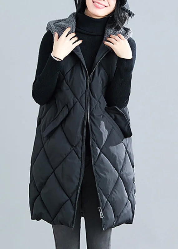 Hooded women's puffer coats in neon colors for high - visibility sportsNew Black Hooded Teddy Faux Fur Patchwork Parka Waistcoat Sleeveless Hooded women's puffer coats in neon colors for high - visibility sportsNew Black Hooded Teddy Faux Fur Patchwork Parka Waistcoat Sleeveless