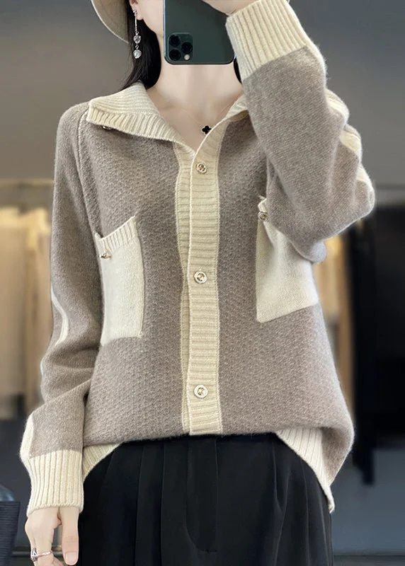 Women's faux fur coats in bright colors for a bold fashion statementNew Camel Button Pockets Patchwork Cashmere Coats Fall Women's faux fur coats in bright colors for a bold fashion statementNew Camel Button Pockets Patchwork Cashmere Coats Fall