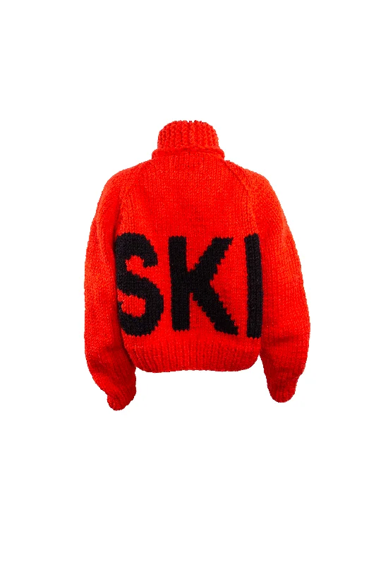 Split - Hem Women's Linen Blend Sweaters for SpringNew Ski Cardi