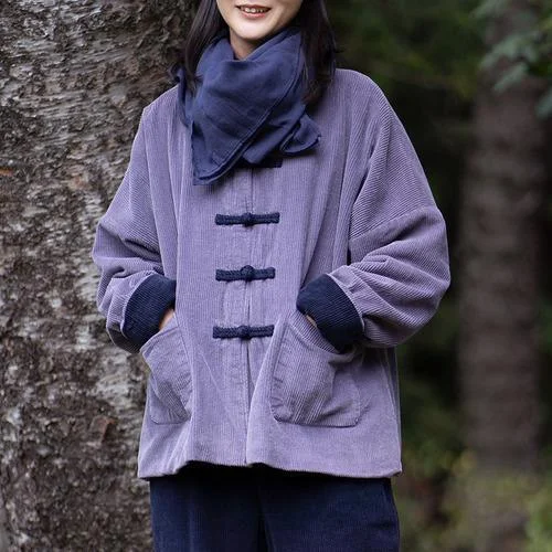 Mid - length women's down coats in a slim fit for a modern and sleek appearanceOmychic Loose Corduroy Padded Coat Parkas Ladies Vintage Patchwork Coat Female 2020 Autumn Winter Outerwear Coat Mid - length women's down coats in a slim fit for a modern and sleek appearanceOmychic Loose Corduroy Padded Coat Parkas Ladies Vintage Patchwork Coat Female 2020 Autumn Winter Outerwear Coat