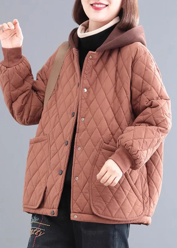Belted women's cashmere coats in soft pastels for a luxurious feelOrganic Brick Red Hooded Patchwork Fine Cotton Filled Witner Jacket Belted women's cashmere coats in soft pastels for a luxurious feelOrganic Brick Red Hooded Patchwork Fine Cotton Filled Witner Jacket