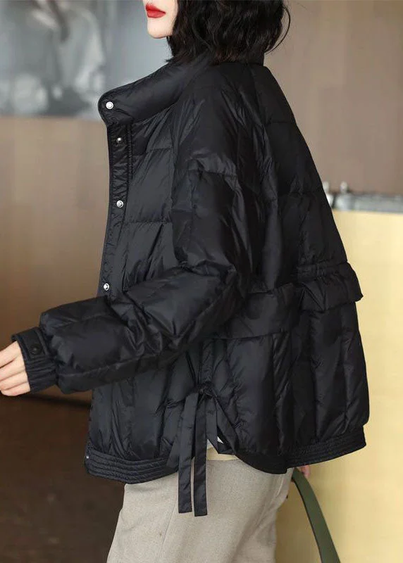 Plus size women's wool blend coats for a warm and stylish winterOriginal Design Black Stand Collar Thick Duck Down Down Jacket Winter Plus size women's wool blend coats for a warm and stylish winterOriginal Design Black Stand Collar Thick Duck Down Down Jacket Winter