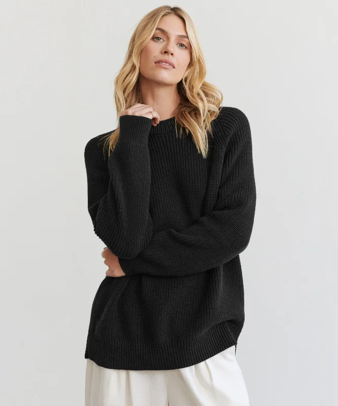 Plus Size Women's Fit - and - Flare Sweater Dresses with Ruffled HemOversized Cotton Fisherman Plus Size Women's Fit - and - Flare Sweater Dresses with Ruffled HemOversized Cotton Fisherman