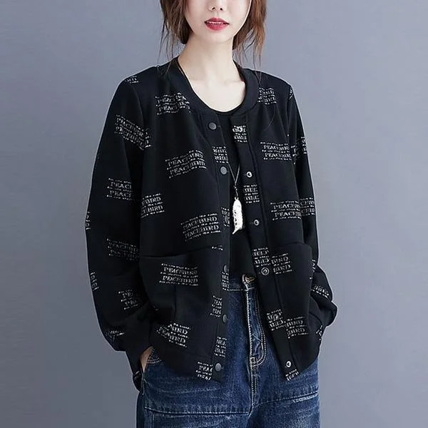 Women's pea coats with brass buttons for a nautical - inspired styleOversized Women Autumn Casual Jackets New 2020 Simple Female Outerwear Coats Women's pea coats with brass buttons for a nautical - inspired styleOversized Women Autumn Casual Jackets New 2020 Simple Female Outerwear Coats