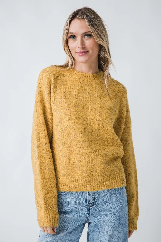 Women's Long Sleeve Turtleneck Cashmere SweatersPinch Crewneck Knit Pullover