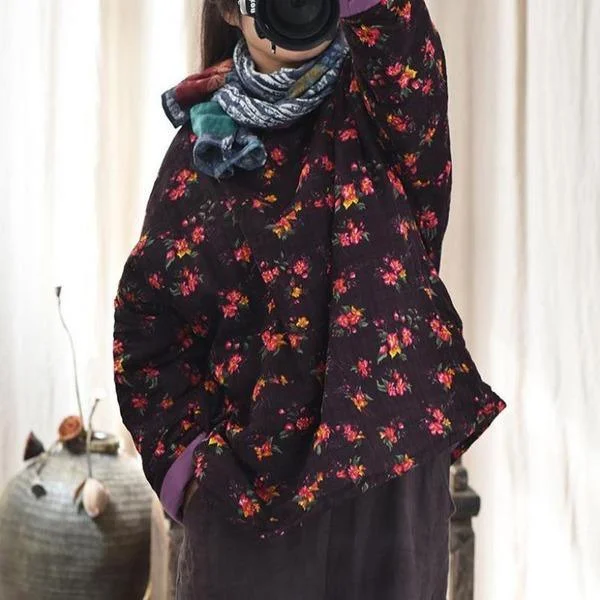 Mid - length women's down coats in a slim fit for a modern and sleek appearancePrint Vintage Parka Women Clothes Coat Full Sleeve 2020 New Winter Tops Mid - length women's down coats in a slim fit for a modern and sleek appearancePrint Vintage Parka Women Clothes Coat Full Sleeve 2020 New Winter Tops