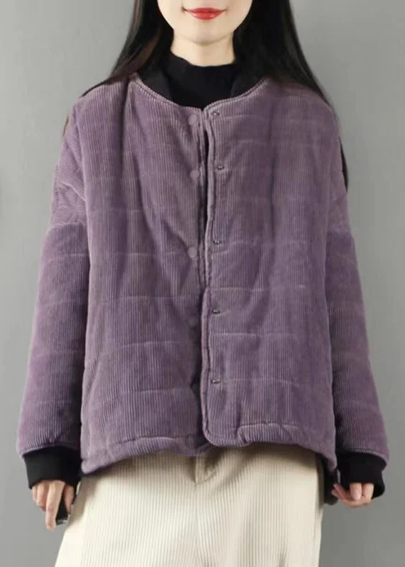 Checkered women's wool coats in a classic pattern for a timeless stylePurple Pockets Patchwork Fine Cotton Filled Coats Vintage Winter Checkered women's wool coats in a classic pattern for a timeless stylePurple Pockets Patchwork Fine Cotton Filled Coats Vintage Winter
